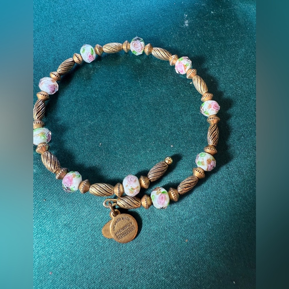 Alex and Ani Floral Beaded‎ Bracelet